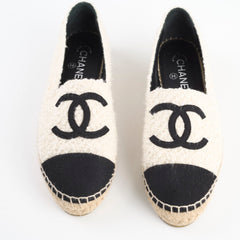 Chanel Espadrilles White/Black Size 40