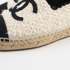 Chanel Espadrilles White/Black Size 40