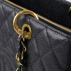 Chanel Caviar Grand Shopping Tote GST Black
