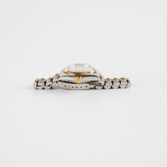 ITEM 23 - Rolex Datejust 26mm Mother of pearl ruby Two Tone Watch