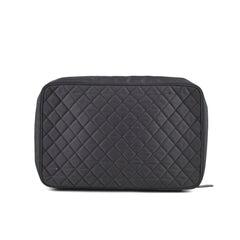 Chanel Quilted Laptop Zipper Case Black