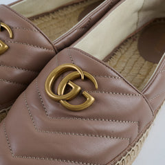 Gucci Marmont Espadrilles Dusty Pink Size 40
