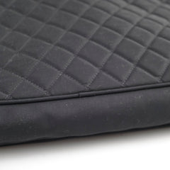 Chanel Quilted Laptop Zipper Case Black