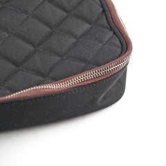 Chanel Quilted Laptop Zipper Case Black