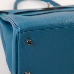 Hermes Kelly 28 blue T Stamp