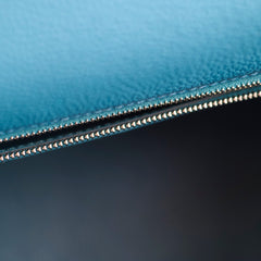 Hermes Kelly 28 blue T Stamp