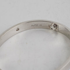 Cartier White Gold 4 Diamond Size 16 Bracelet