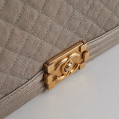 ITEM 31 - Chanel Large New Medium Boy Bag Grey Taupe