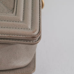 ITEM 31 - Chanel Large New Medium Boy Bag Grey Taupe