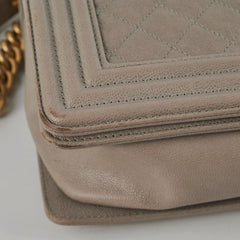 ITEM 31 - Chanel Large New Medium Boy Bag Grey Taupe