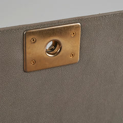 ITEM 31 - Chanel Large New Medium Boy Bag Grey Taupe