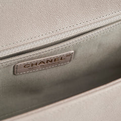 ITEM 31 - Chanel Large New Medium Boy Bag Grey Taupe