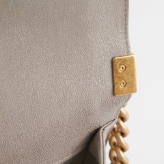 ITEM 31 - Chanel Large New Medium Boy Bag Grey Taupe