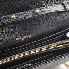 Saint Laurent Cassandre Wallet on Chain WOC Black