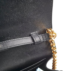 Saint Laurent Cassandre Wallet on Chain WOC Black