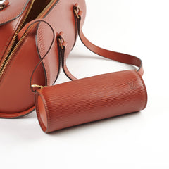 Louis Vuitton Epi Soufflot Shoulder Bag Brown