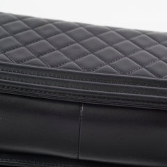 Chanel Old Medium Lambskin Boy Black Series 19