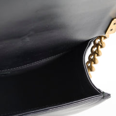 Chanel Old Medium Lambskin Boy Black Series 19