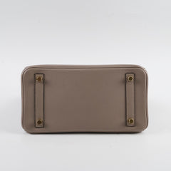 Hermes Birkin 25 Gris Ashphalt Novillo Stamp Y