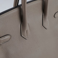 Hermes Birkin 25 Gris Ashphalt Novillo Stamp Y