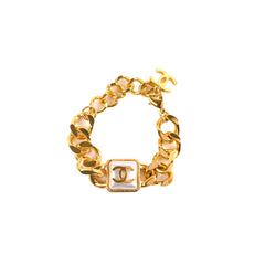 Chanel Pearl CC Chain Link Bracelet