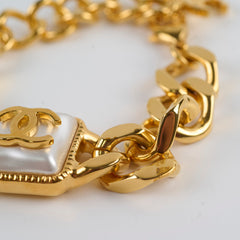 Chanel Pearl CC Chain Link Bracelet