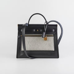 Hermes Herbag 31 Black - Stamp B