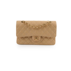 Chanel Classic Double Flap Caviar Beige 2019