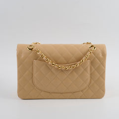 Chanel Classic Double Flap Caviar Beige 2019