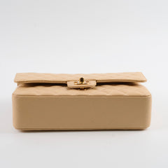 Chanel Classic Double Flap Caviar Beige 2019