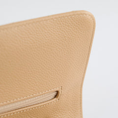 Chanel Classic Double Flap Caviar Beige 2019