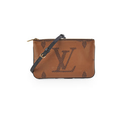 Louis Vuitton Monogram Reverse Double Zip Pochette