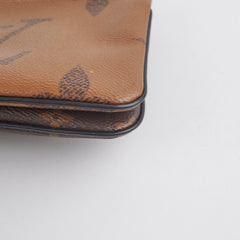 Louis Vuitton Monogram Reverse Double Zip Pochette