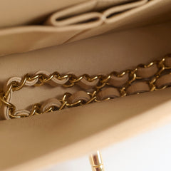 Chanel Classic Double Flap Caviar Beige 2019