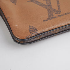 Louis Vuitton Monogram Reverse Double Zip Pochette