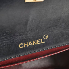 Chanel Vintage Matelasse Lambskin Bag Black