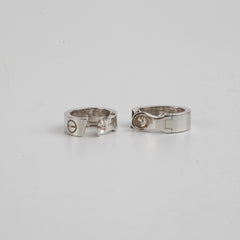 Cartier Love White Gold 2 Diamond Earrings