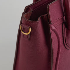 ITEM 14 - Celine Nano Luggage Burgundy