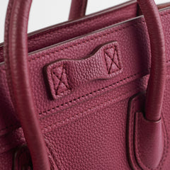 ITEM 14 - Celine Nano Luggage Burgundy