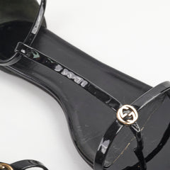 Gucci Patent Black Flats 38