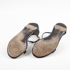 Gucci Patent Black Flats 38