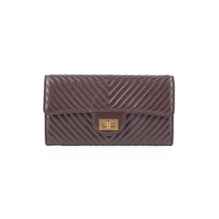 Chanel Reissue Long Wallet Burgundy