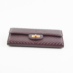 Chanel Reissue Long Wallet Burgundy