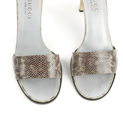 Gucci Python Heel Blue 36.5