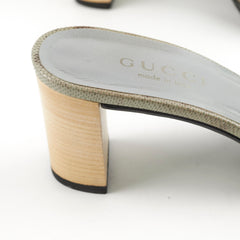 Gucci Python Heel Blue 36.5