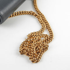 Gucci Marmont Black Leather Wallet On Chain WOC