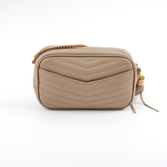 Saint Laurent Mini Lou Dark Beige Camera Crossbody Bag