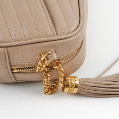 Saint Laurent Mini Lou Dark Beige Camera Crossbody Bag