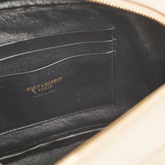 Saint Laurent Mini Lou Dark Beige Camera Crossbody Bag