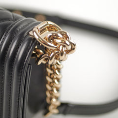 Chanel Small Boy Lambskin Black - 23 Series